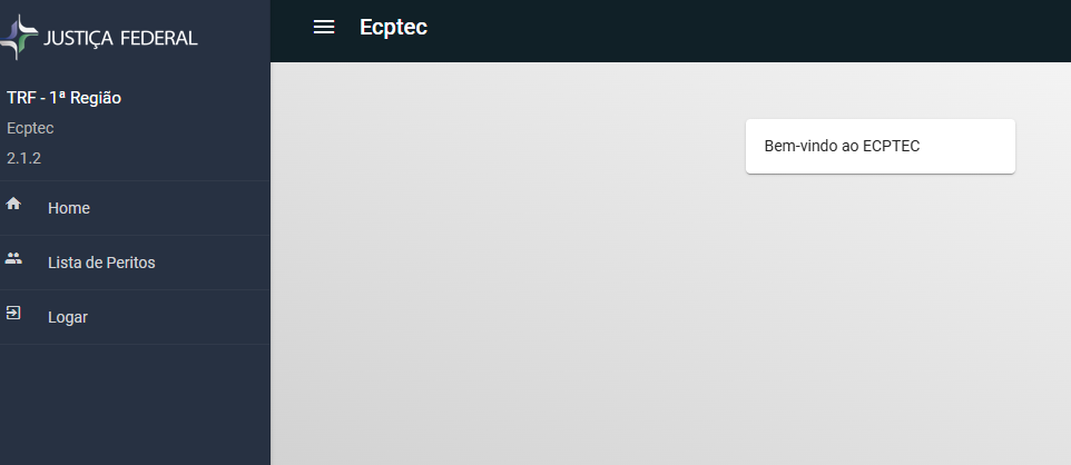 cadastrar como perito ecptec